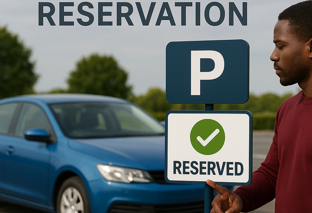 Premium available parking spots